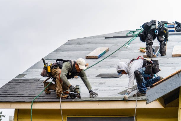 Professional Gutter Installation technician working in Springfield, KY